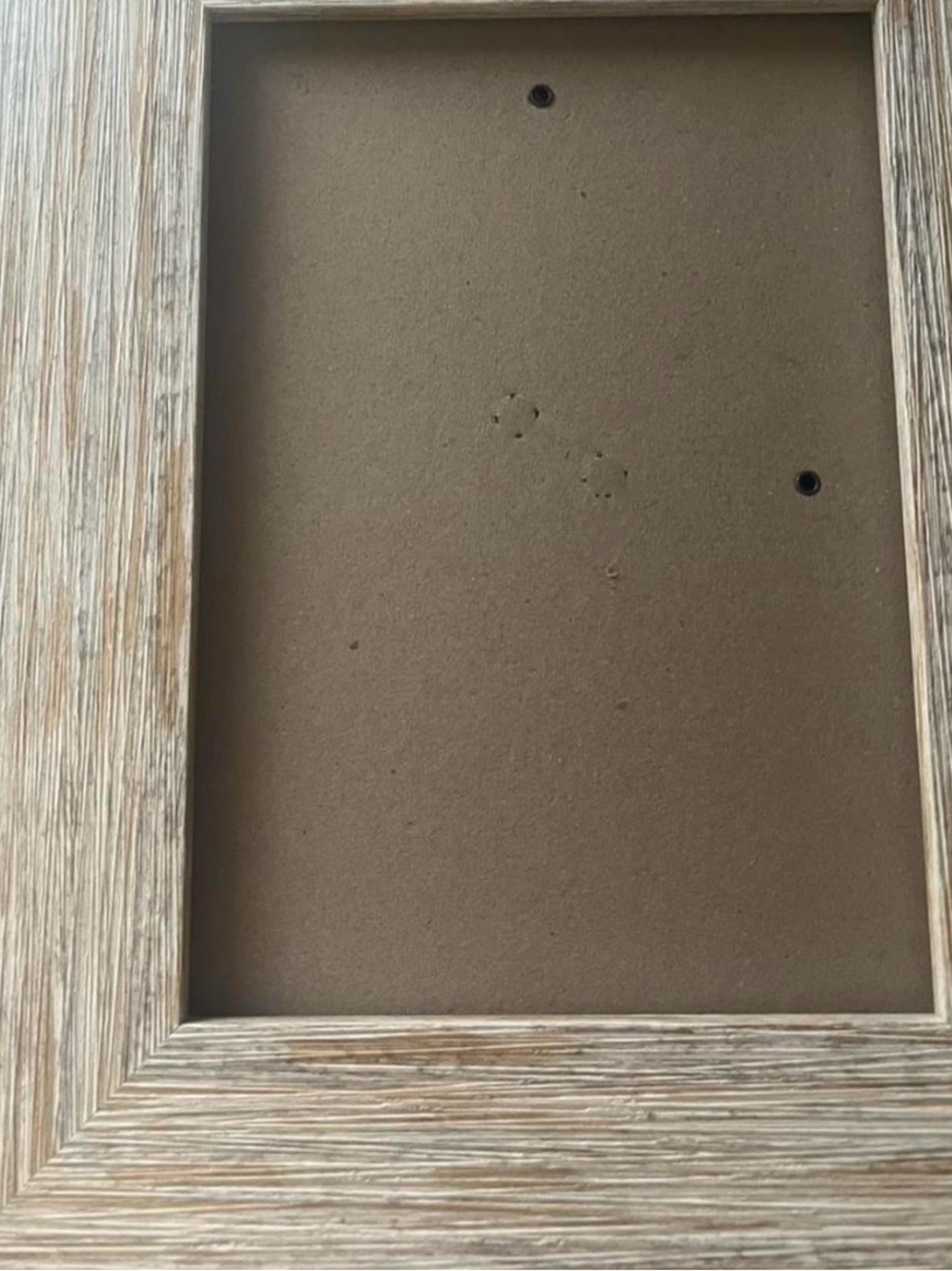 Rustic Wood-Effect Beige Photo Frame - Unbranded